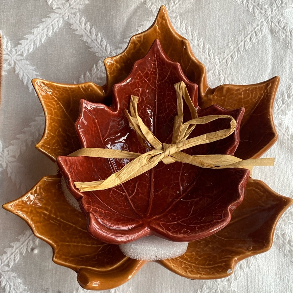Fall/leafs/Decor/Candy dish/Trinket holder